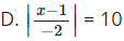 Phương trình nào sau đây vô nghiệm -|x + 1| = 1 (ảnh 1)