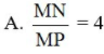 Cho ΔMNP, MA là phân giác ngoài của góc M, biết  N A P A = 3 4 (ảnh 1)