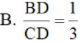 Cho tam giác ABC, AC = 2AB, AD là đường phân giác của tam giác ABC (ảnh 1)