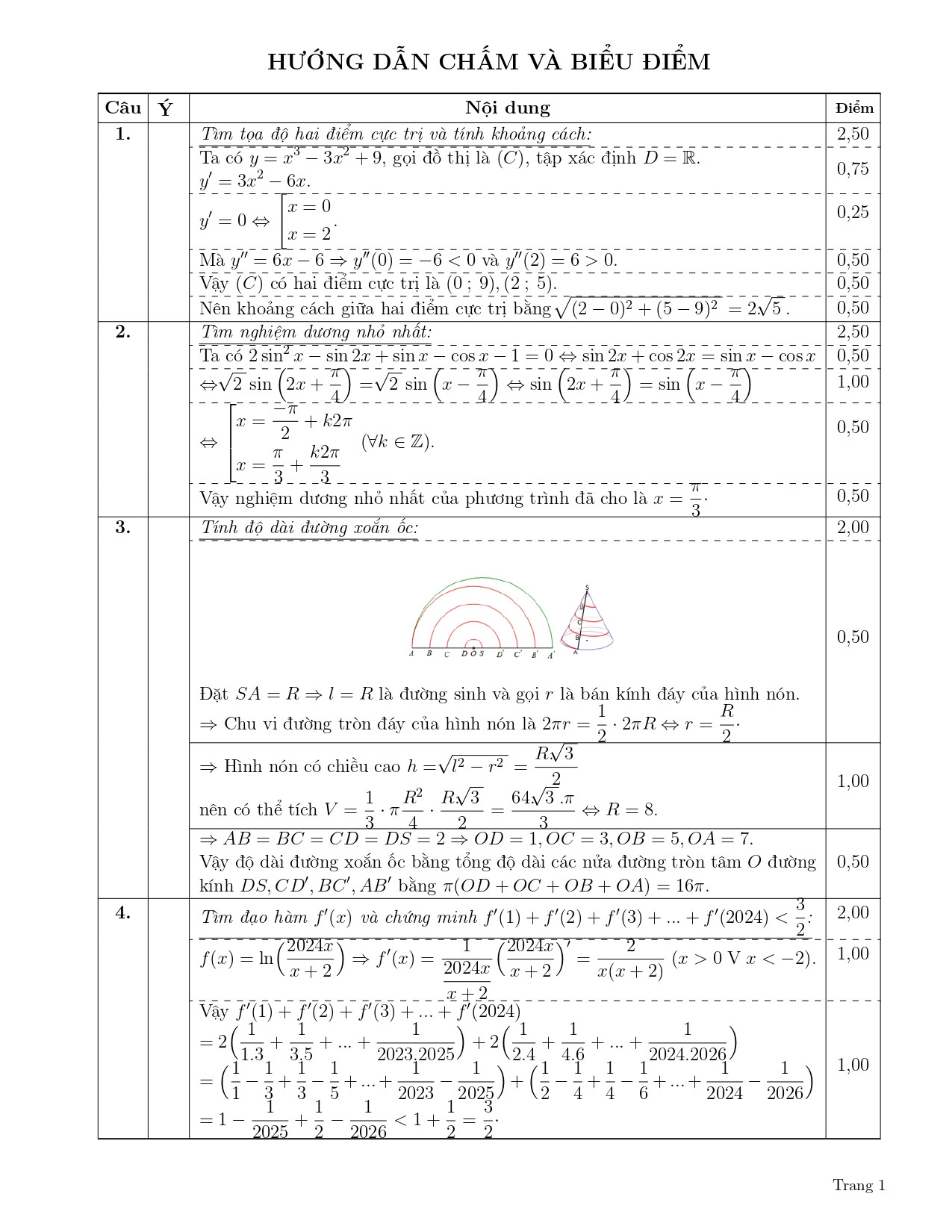 Đề thi HSG Toán 12 năm 2024 Sở GD&ĐT Đồng Nai (có đáp án)  (ảnh 1)