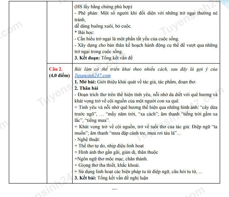 Đề thi vào 10 môn Văn chính thức Tỉnh Phú Thọ (2025 - 2026) mới nhất kèm đáp án (ảnh 1)