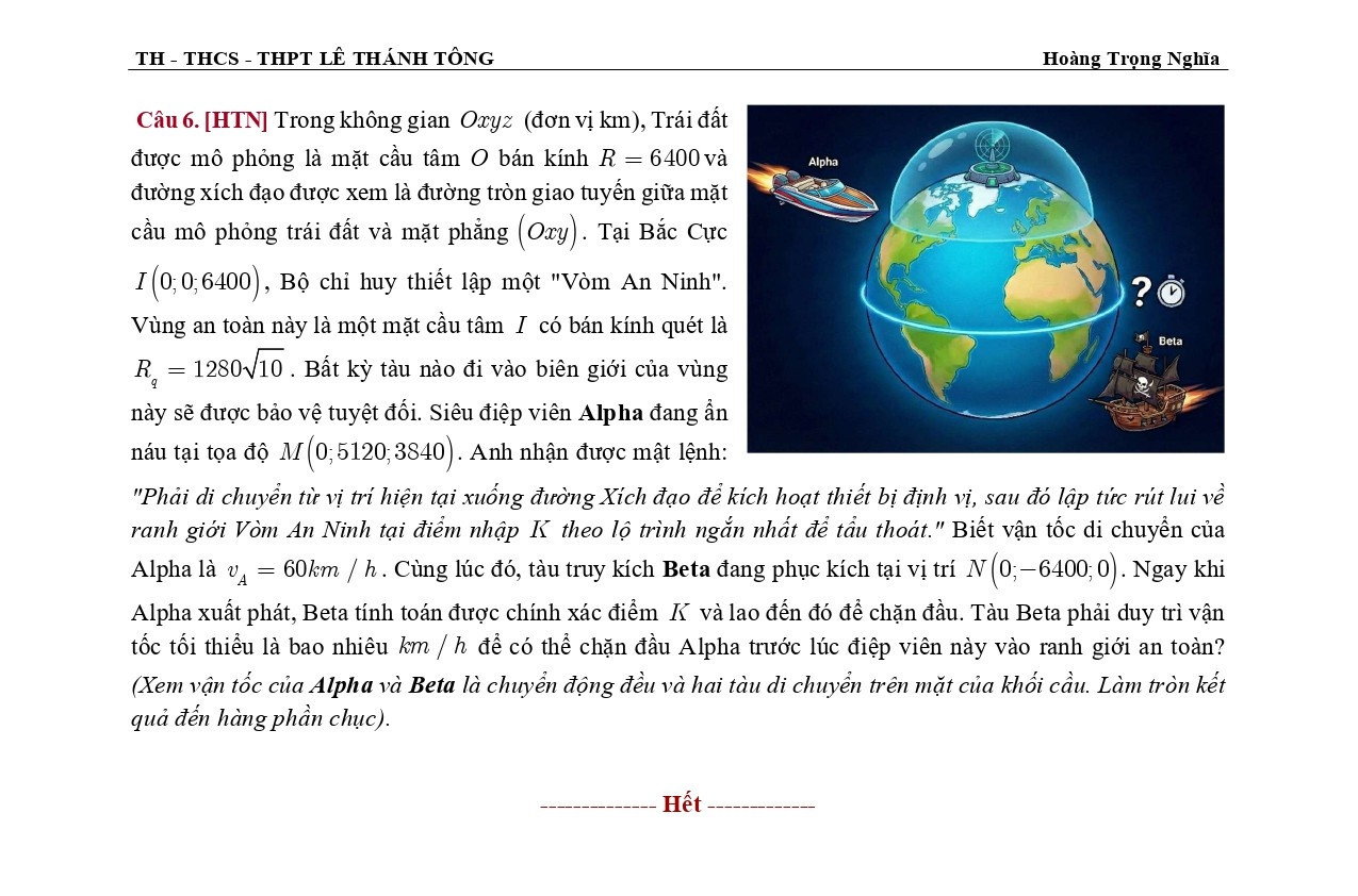 Đề thi thử THPT Quốc gia 2026 môn Toán trường THPT Lê Thánh Tông (TP Hồ Chí Minh) lần 2 có đáp án (ảnh 1)