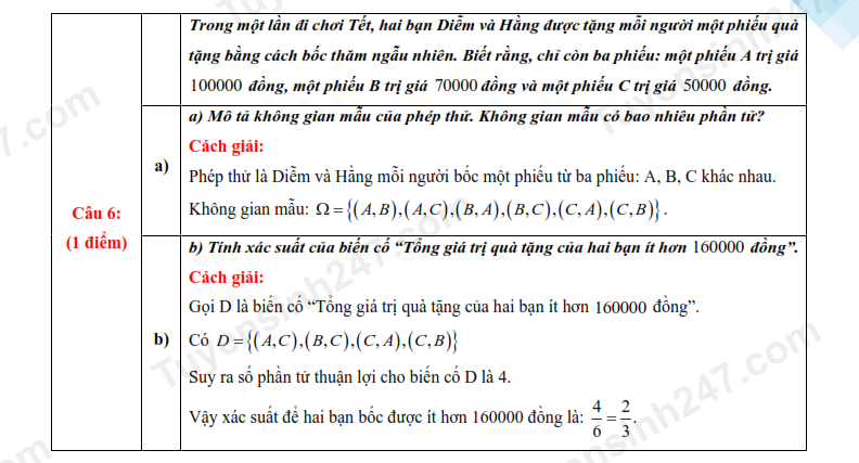 Đề thi vào 10 môn Toán chính thức TP Đà Nẵng (2025 - 2026) mới nhất kèm đáp án (ảnh 1)