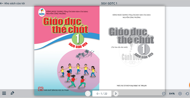 Xem trực tuyến và tải PDF sách Giáo dục thể chất lớp 1 Cánh Diều (ảnh 1)