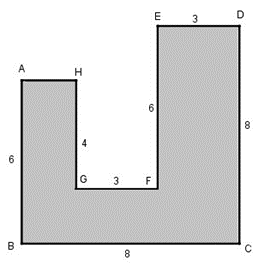 Nền của một phòng học có dạng hình chữ nhật, với chiều rộng đo được là 4m (ảnh 1)