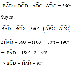 Tứ giác ABCD có AB = BC, CD = DA (ảnh 1)