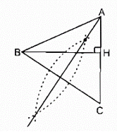Dựng ΔABC cân tại A, biết BC = 3cm, đường cao BH = 2,5cm (ảnh 1)