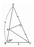 Dựng tam giác ABC biết góc B = 80 độ , BC = 3cm, AB + AC = 5cm (ảnh 1)
