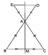 Cho tam giác ABC cân tại A. Trên tia đối của tia AB lấy điểm D (ảnh 1)