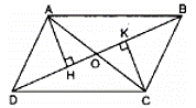 Cho hình 15, trong đó ABCD là hình bình hành. Chứng minh H và K đối xứng (ảnh 1)