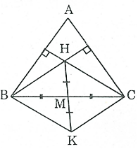 Cho tam giác ABC có trực tâm H. Gọi M là trung điểm của BC (ảnh 1)
