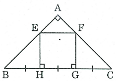 Cho tam giác ABC vuông cân tại A. Trên cạnh BC lấy các điểm H, G (ảnh 1)
