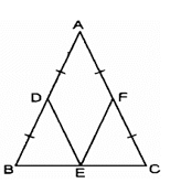 Cho tam giác ABC cân tại A. Gọi D, E, F theo thứ tự là trung điểm của AB, BC, AC (ảnh 1)
