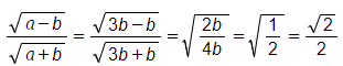 Q = a / căn a^2-b^2 -(1 + a / căn a^2-b^2) : b / a - căn a^2-b^2 với a>b>0 (ảnh 1)