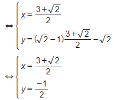 Giải các hệ phương trình sau bằng phương pháp thế: x căn 2 - y căn 3 = 1 (ảnh 1)