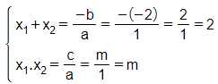 Tìm giá trị của m để phương trình có nghiệm, rồi tính tổng và tích (ảnh 1)