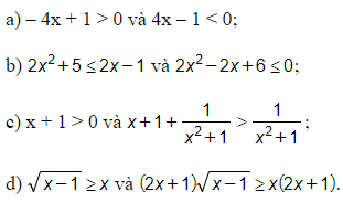 Giải thích vì sao các cặp bất phương trình sau tương đương (ảnh 1)