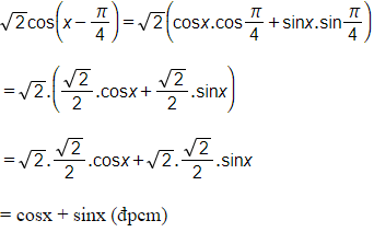 Dựa vào công thức cộng đã học sin (a + b) = sinacosb + sinbcosa (ảnh 1)
