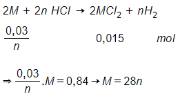 Ngâm một lá kim loại có khối lượng 50 gam trong dung dịch HCl (ảnh 1)