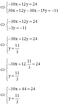 Giải các hệ phương trình sau bằng phương pháp cộng đại số: -5x + 2y =4 (ảnh 1)