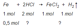 Nếu có 2,8g sắt tham gia phản ứng em hãy tìm: Thể tích khí hiđro thu được ở đktc (ảnh 1)