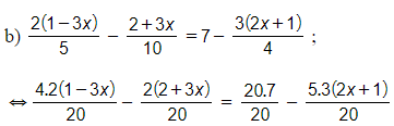 Giải các phương trình 3 - 4x(25 – 2x) = 8x^2 + x – 300 (ảnh 1)