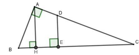 Trắc nghiệm Trường hợp đồng dạng của tam giác vuông có đáp án - Toán 8 (ảnh 16)