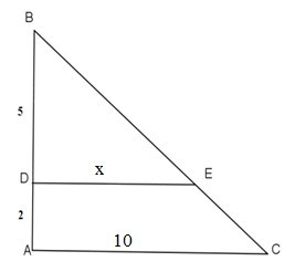 Trắc nghiệm Định lý đảo và hệ quả của định lý Ta-let có đáp án – Toán lớp 8 (ảnh 20)