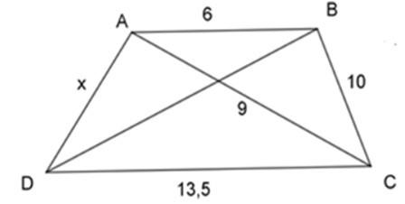 Trắc nghiệm Trường hợp đồng dạng thứ hai của tam giác có đáp án - Toán 8 (ảnh 4)