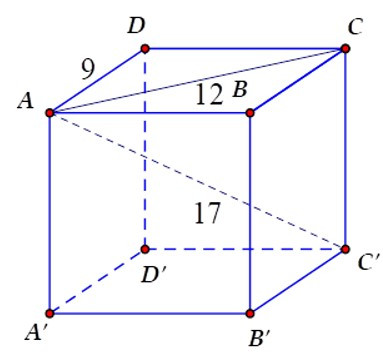 Trắc nghiệm Thể tích hình hộp chữ nhật có đáp án - Toán lớp 8 (ảnh 15)