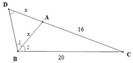 Trắc nghiệm Trường hợp đồng dạng thứ ba của tam giác có đáp án - Toán 8 (ảnh 2)