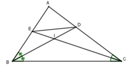 Trắc nghiệm Tính chất đường phân giác của tam giác có đáp án – Toán lớp 8 (ảnh 34)
