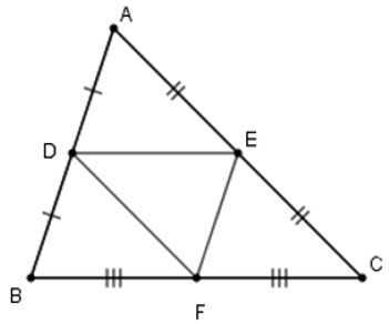 Trắc nghiệm Đường trung bình của tam giác, của hình thang có đáp án - Toán lớp 8 (ảnh 4)