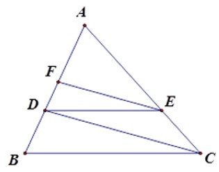 Trắc nghiệm Định lý Ta-lét trong tam giác có đáp án – Toán lớp 8 (ảnh 44)