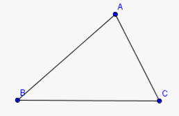 Em hãy vẽ một tam giác tuỳ ý rồi dùng thước đo góc để đo các góc của tam giác (ảnh 1)
