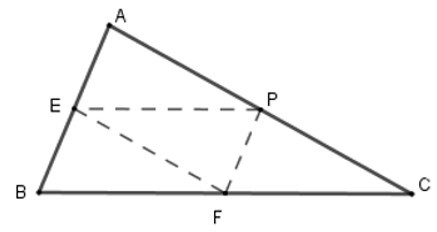 Trắc nghiệm Đường trung bình của tam giác, của hình thang có đáp án - Toán lớp 8 (ảnh 10)