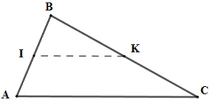 Trắc nghiệm Đường trung bình của tam giác, của hình thang có đáp án - Toán lớp 8 (ảnh 13)