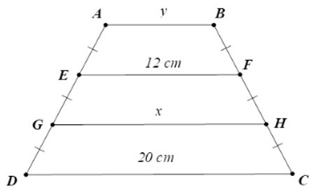 Trắc nghiệm Đường trung bình của tam giác, của hình thang có đáp án - Toán lớp 8 (ảnh 16)