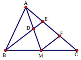 Trắc nghiệm Đường trung bình của tam giác, của hình thang có đáp án - Toán lớp 8 (ảnh 24)