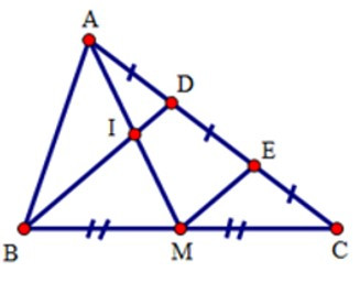Trắc nghiệm Đường trung bình của tam giác, của hình thang có đáp án - Toán lớp 8 (ảnh 26)