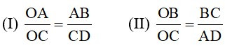 Trắc nghiệm Định lý đảo và hệ quả của định lý Ta-let có đáp án – Toán lớp 8 (ảnh 8)