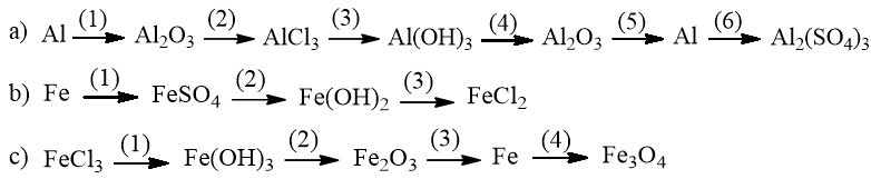 Viết phương trình hoá học biểu diễn sự chuyển đổi sau (ảnh 1)