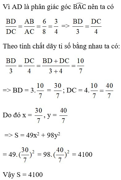 Trắc nghiệm Tính hóa học lối phân giác của tam giác với đáp án – Toán lớp 8 (ảnh 11)