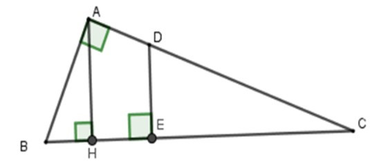 Trắc nghiệm Trường hợp đồng dạng của tam giác vuông có đáp án - Toán 8 (ảnh 8)