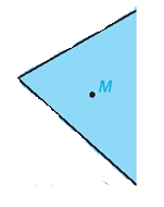 Trên tờ giấy màu A4, em xác định hai điểm M, N rồi dùng kéo cắt rời một góc (ảnh 1)