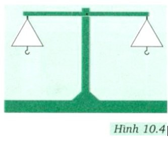 Hãy nêu phương án thí nghiệm dùng cân vẽ ở hình 10.4 (ảnh 1)