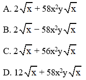 Trắc nghiệm Biến đổi đơn giản biểu thức chứa căn thức bậc hai (Tiếp theo) có đáp án – Toán lớp 9 (ảnh 2)