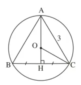 Cho tam giác đều ABC cạnh bằng 3cm (ảnh 1)
