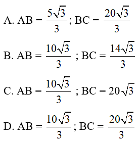 Trắc nghiệm Một số hệ thức về cạnh và góc trong tam giác vuông có đáp án – Toán lớp 9 (ảnh 28)