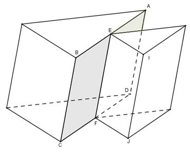 Tìm một hình tạo bởi các đa giác nhưng không phải là một đa diện (ảnh 1)